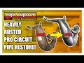 KX250 Two Stroke Pipe Restoration | HEAVILY RUSTED + DENT REMOVAL