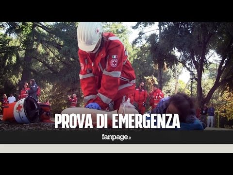 Bomba ad un concerto, la simulazionedella Croce Rossa nel centro di Roma