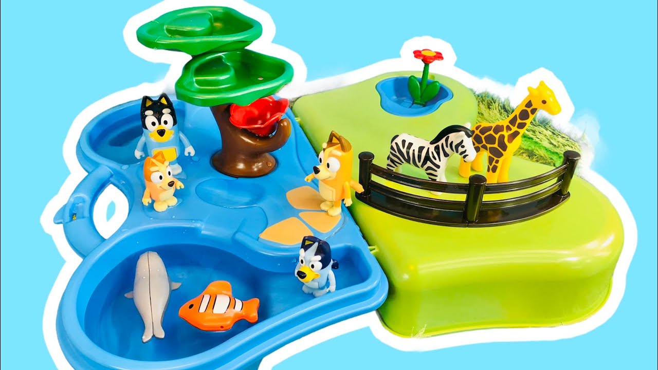 web salat vigtigste 💙 BLUEY Toys 💧Visit PLAYMOBIL 123 Pool Aquarium and Zoo Animals Swimming  Playset Unboxing - YouTube