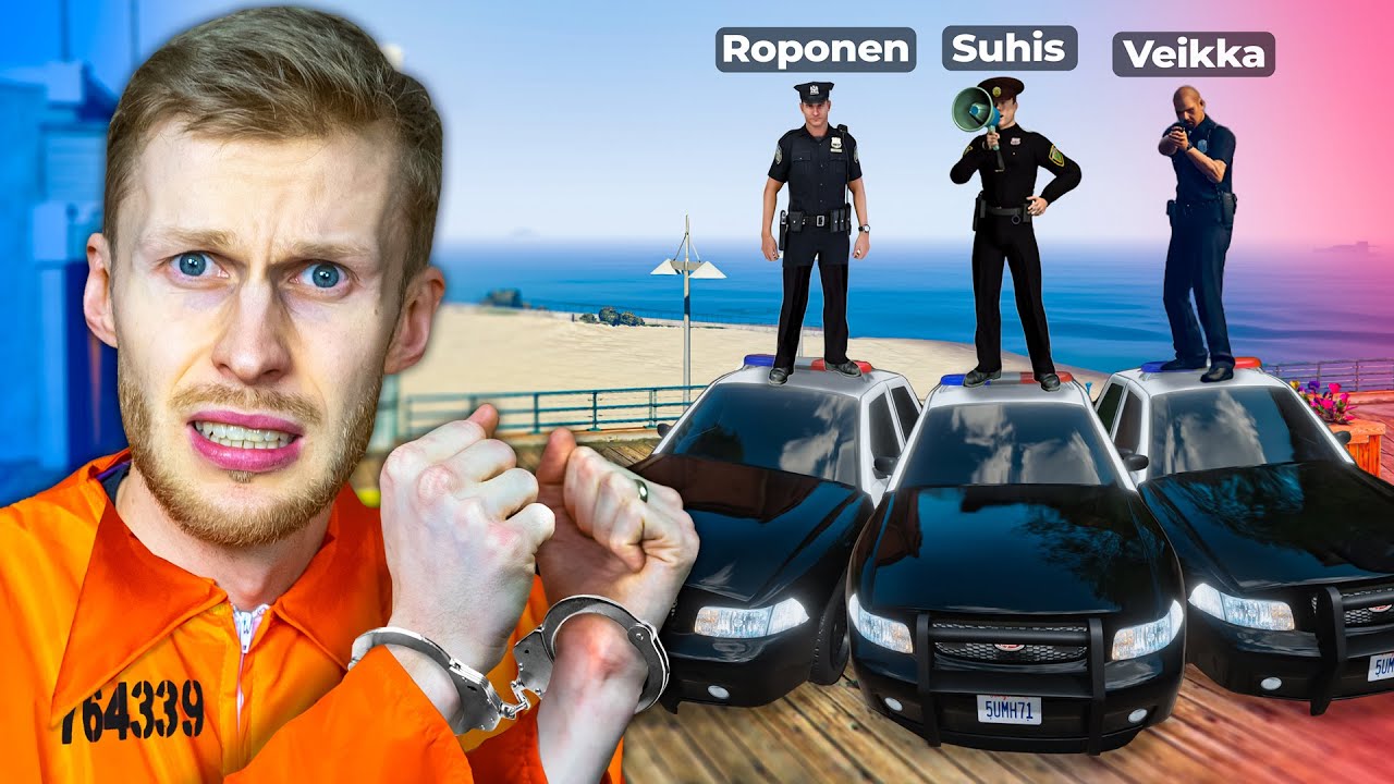 Pelataan GTA 5 Poliisia ja Rosvoa!