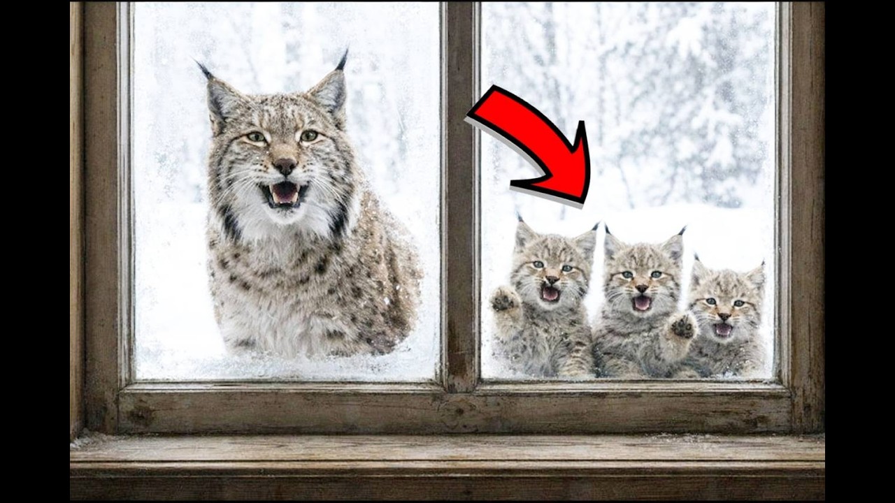 Мать-рысь с рысятами просила помощи в -40°С. Финал до СЛЁЗ!