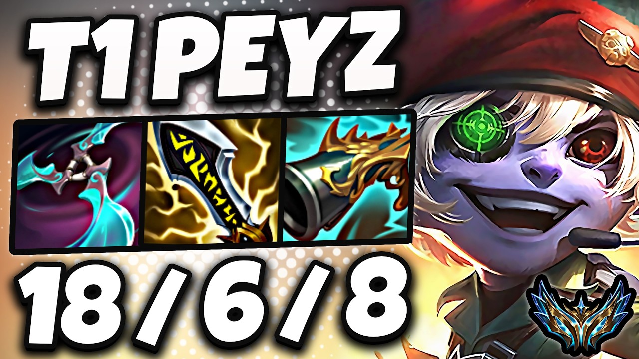 T1 Peyz Tristana vs Zeri [ ADC ] Korea Challenger 2468 LP | Patch