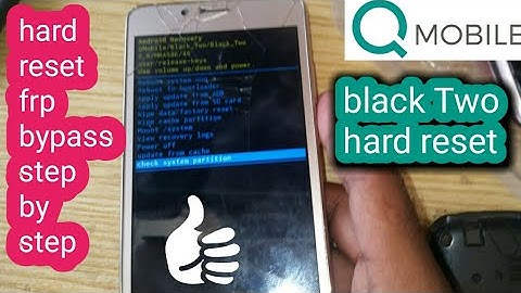 Q Mobile black tow hard Reset || frp google account ||verify my google account google account bypass