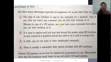 CBSE CA(Computer Application) Class-8 Ch-1 Operating System And Graphical User Interface Part-2