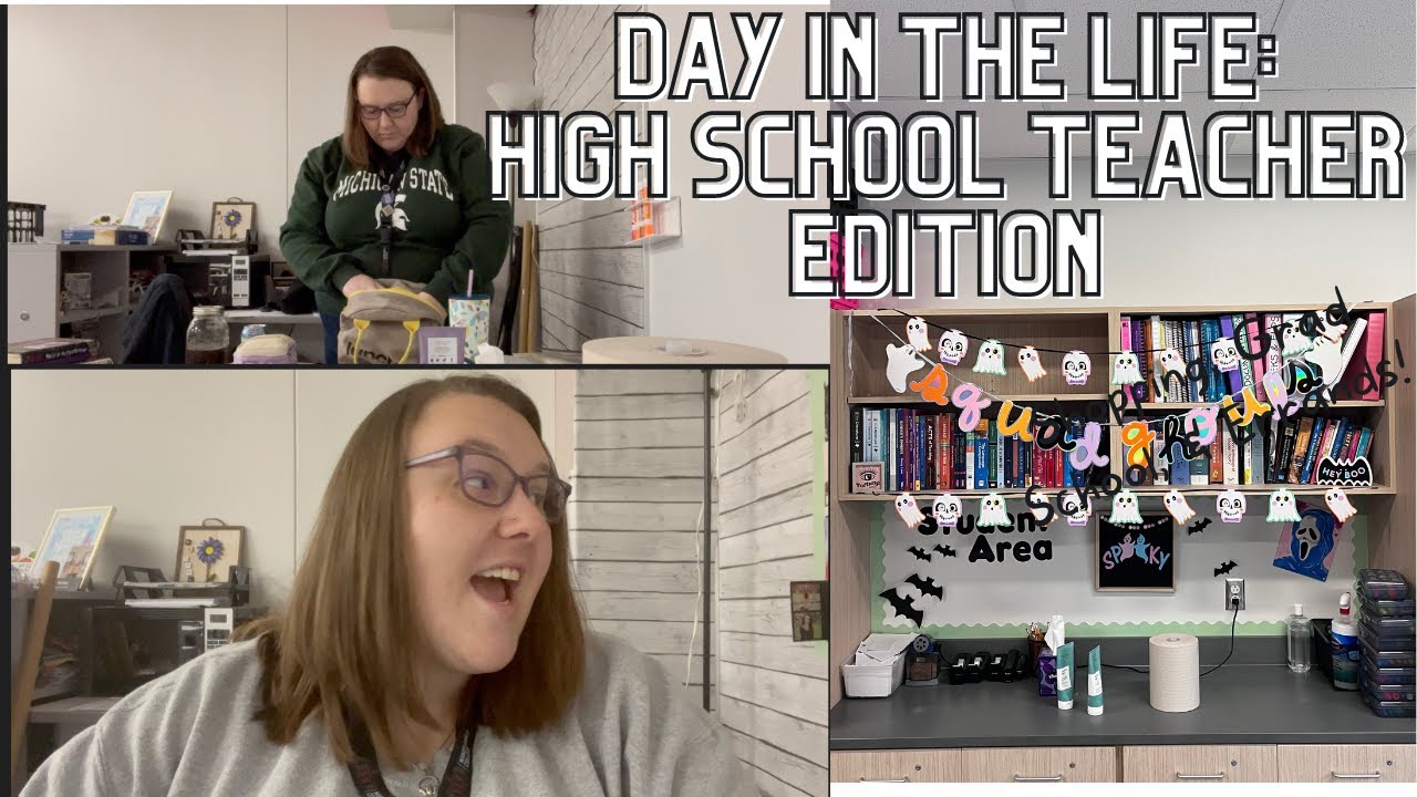 DAY IN THE LIFE OF A HIGH SCHOOL TEACHER // Vlog // teacher - YouTube