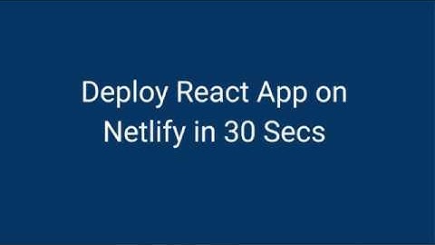 Free Deploy Your Websites On Netlify In 30 Seconds | Website Hosting