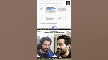 Hybrid Search: Single Index vs Separate Indexes - Explained! #shorts