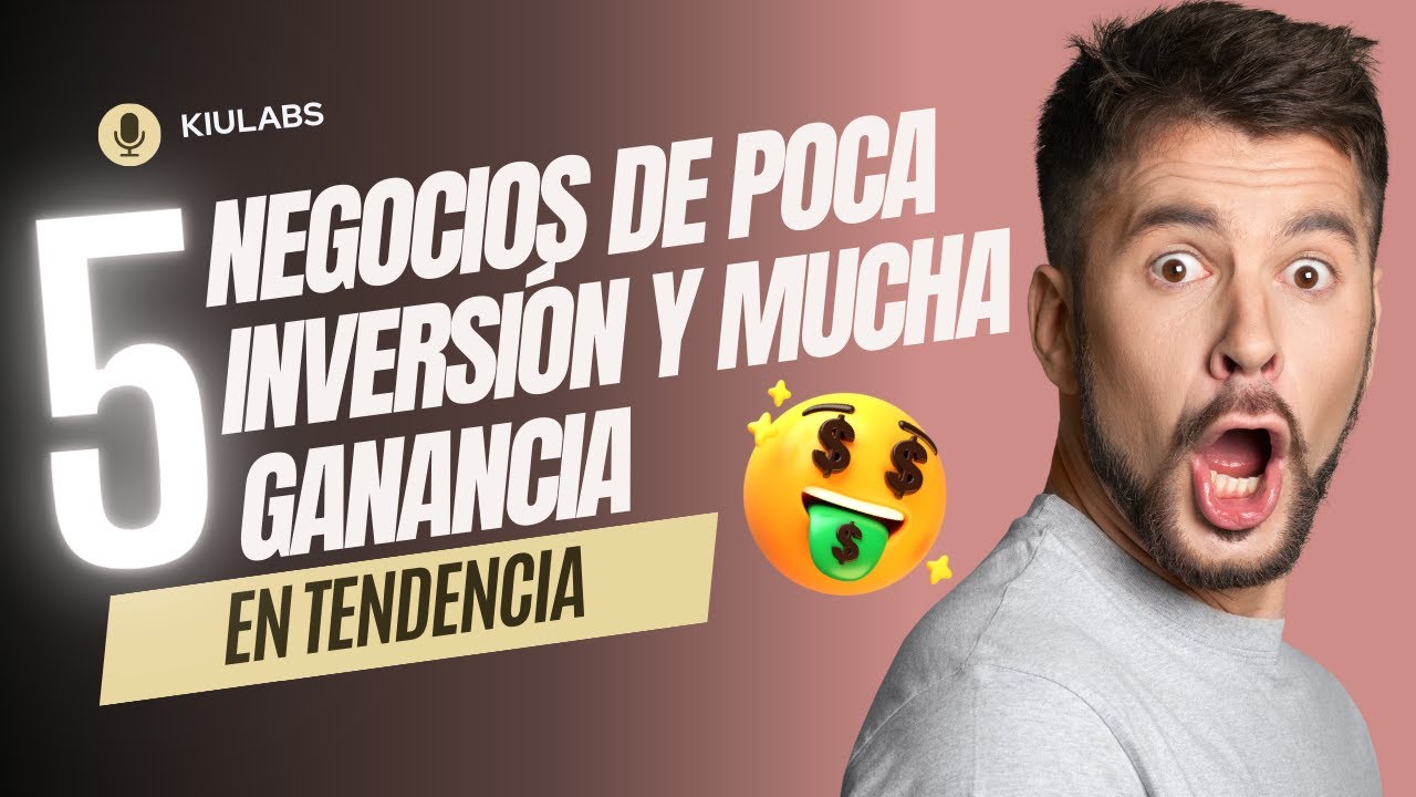5 Negocios de poca inversión y mucha ganancia (EN TENDENCIA!) - YouTube