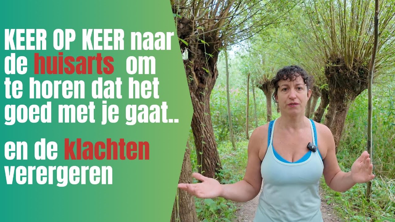 KEER OP KEER naar de HUISARTS om te horen dat het goed met je gaat.. en