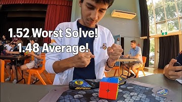 1.52 WORST SOLVE! | 1.48 Official 2x2 Average (PR5) INSANE CONSISTENCY!?!?!!