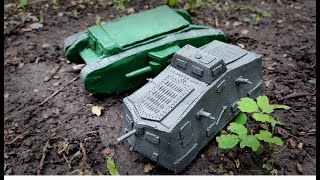 A7V против MARK 1 из пластилина.