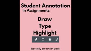 Create a Canvas Assignment using Student Annotation