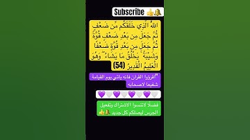 مواضع كلمة(ضعف) في سورة الروم ✍️