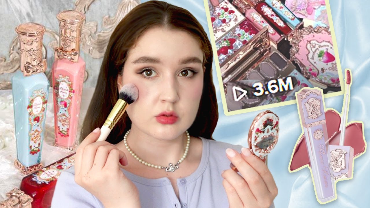 Trying VIRAL Aesthetic Makeup Flower Knows First Impressions + Review