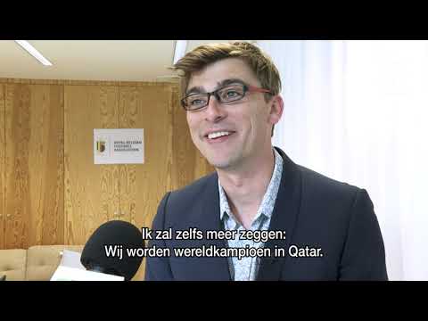 De woordvoerder spreekt: de Rode Duivels