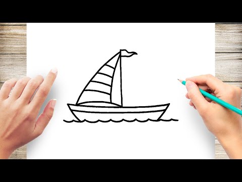 How to draw a boat step-by-step: 12 great ways - HOW-TO-DRAW in 1