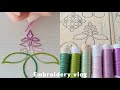 【日本刺繍】「北斎模様画譜」から藤の図案を刺繍しました🪡　 Relax Embroidery Vlog 🕊️ ASMR