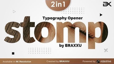 Typography Stomp Opener — After Effects Template