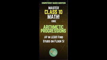 CBSE - CLASS 10 #arithmeticprogressionclass10th #englishmedium #competencybasedquestions