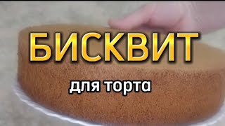 ПЫШНЫЙ БИСКВИТ ДЛЯ ТОРТА