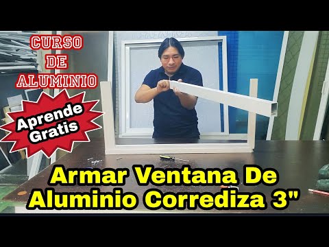 Haz esto para cambiar la maneta o las guías de cierre de una puerta o  ventana de aluminio 🔩 