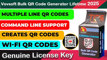 Vovsoft Bulk QR Code Generator | Lifetime License | Giveaway