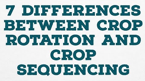 7 DIFFERENCES BETWEEN CROP ROTATION AND CROP SEQUENCING
