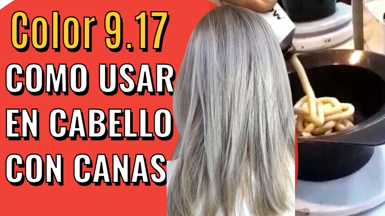 Color en 100% Canas, Tono Objetivo 9.17 Rubio Clarisimo Ceniza Mate #peluqueria #colorimetria