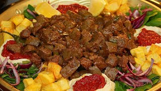 كبدة العيد 🔥 أطعم كبدة بالدمعة 👌🏻 تتاكل أكل كل اللي ما يحب الكبدة لازم يجربها