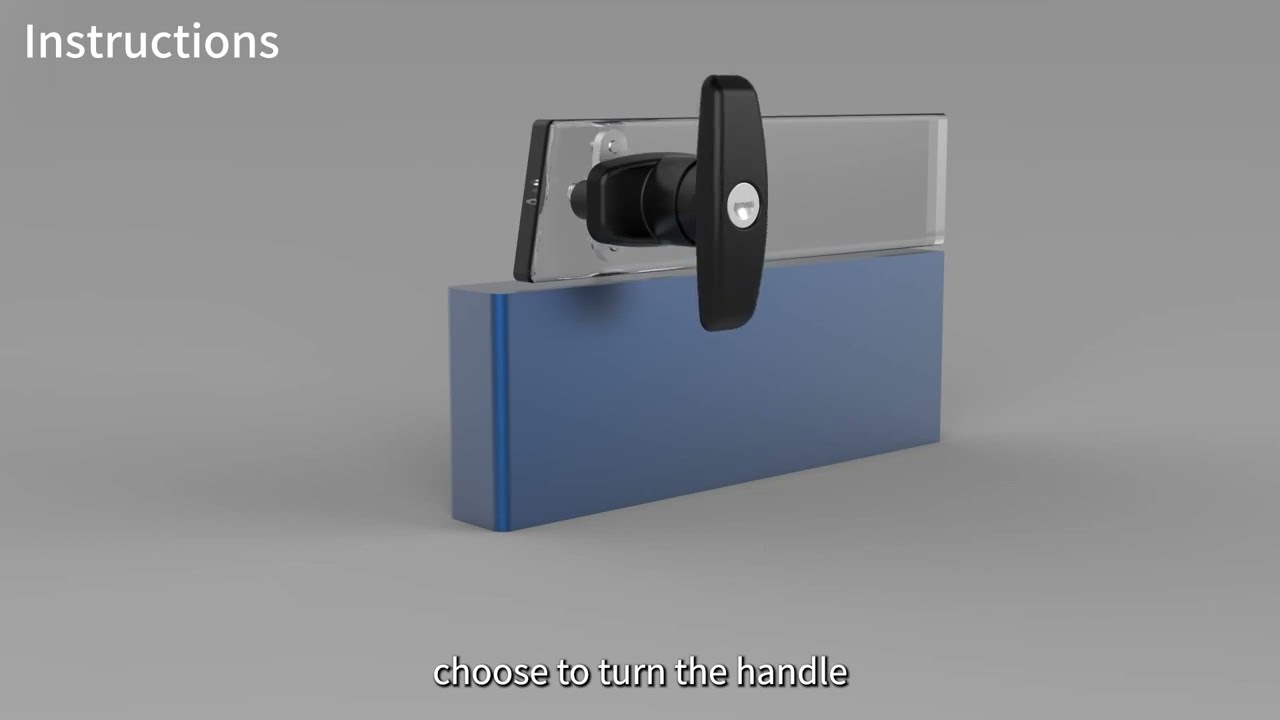 truck cap or camper shell T handle lock