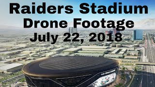 Las vegas raiders stadium drone footage ...