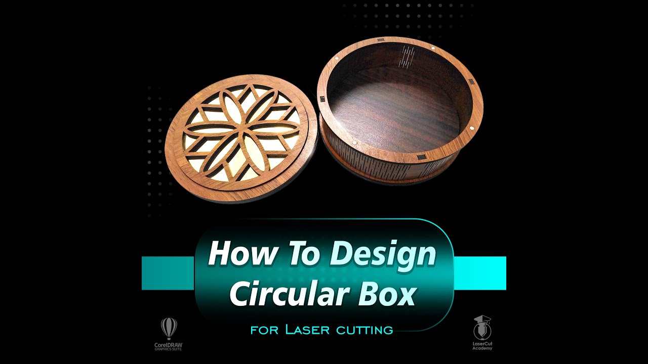 Designing the circular box for laser cutting YouTube