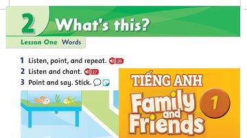 Bài 3 Học tiếng Anh Family & Friends Lớp 1 national edition năm 2021 Unit 2: What