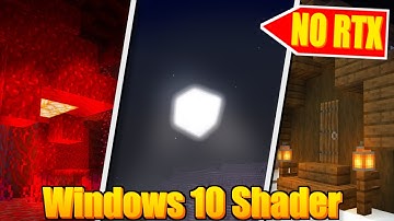 You NEED to TRY This WINDOWS 10 SHADER in MCPE 1.18! - Minecraft Bedrock Edition ( Best Shader )