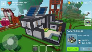 Modern House #13 - Block Craft 3d: Building Simulator Games for Free screenshot 3
