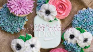 Mason Jar Bouquet Cookies