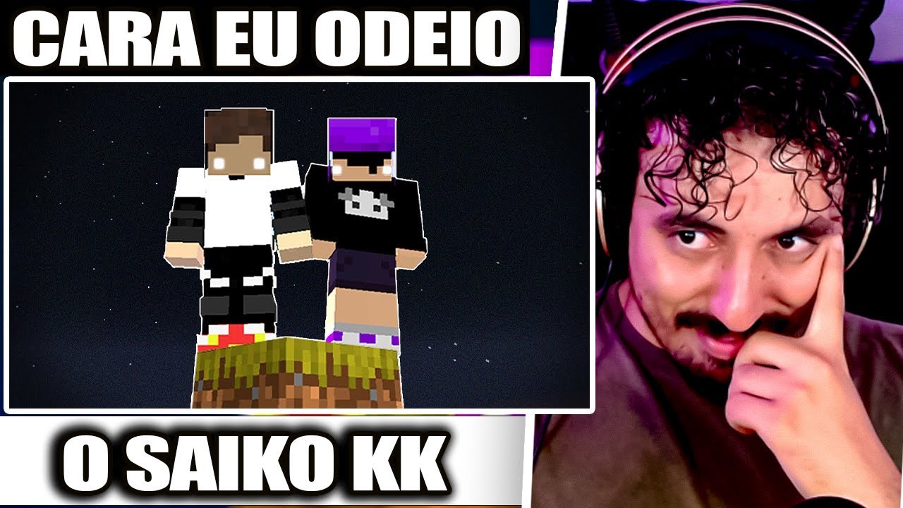 minecraft UM BLOCO só que de TERROR | Leozin React
