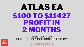Atlas EA MT4 Forex Robot $100 To $11427 Profit In 2 Months | Best forex robots