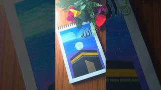 Easy Makka In Moonlight 🌙🕋|Painting for Beginners|#youtubeshorts #trendingshorts#art@mandala9755