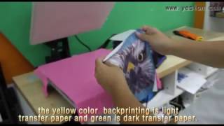 dark heat transfer paper with vision back printing
