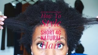 How To Detangle and Style Short Natural Hair | 4C Natural Hair Texture(, 2017-04-16T22:27:38.000Z)