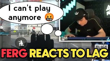 Ferg reacts to lag in WZM | Ferg faces FPS drop in Warzone Mobile