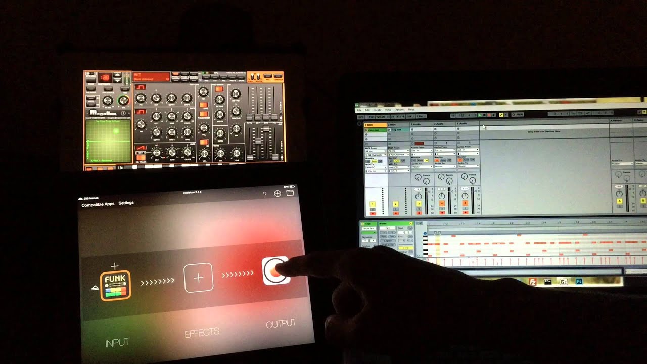 Using your iPad with Ableton, rtpMIDI, and Apollo Sound Injector - YouTube