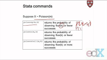 Week 4 : TUTORIAL: THE POISSON DISTRIBUTION IN STATA