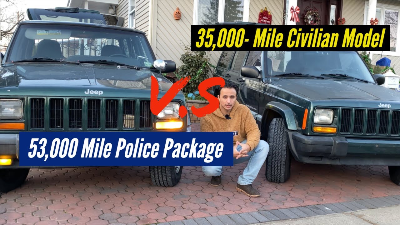 53K Police Package Cherokee vs 35K Civilian Cherokee (JEEP XJ) - YouTube