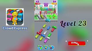 Crowd Express Level 23 Walkthrough 🚶‍♂️🧠 | Step-by-Step Guide | SolutionGuruji
