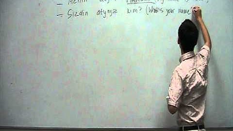 Kazakh lessons 2 (Intorduce yourself)