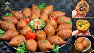 كبة العدس المقلية من اروع الاطباق من دون هبرة من دون ماكينة | FIRST EVER lentel arabic Kibbeh❗️🤤