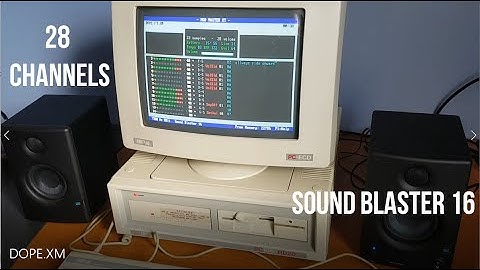 28 Channels module, Amstrad PC1640, Sound Blaster 16