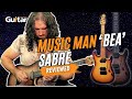 Ernie ball music man rabea massaad artist series sabre  review  guitar interactive magazine